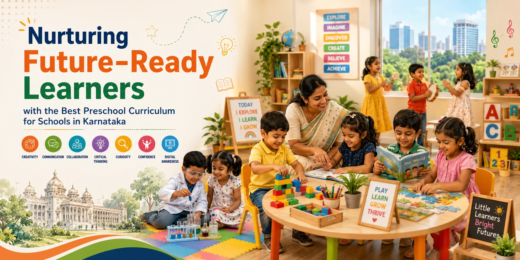 Nurturing Future-Ready Learners with the Best Preschool Curriculum for Schools in Karnataka